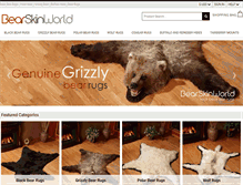Tablet Screenshot of bearskin-rugs.com